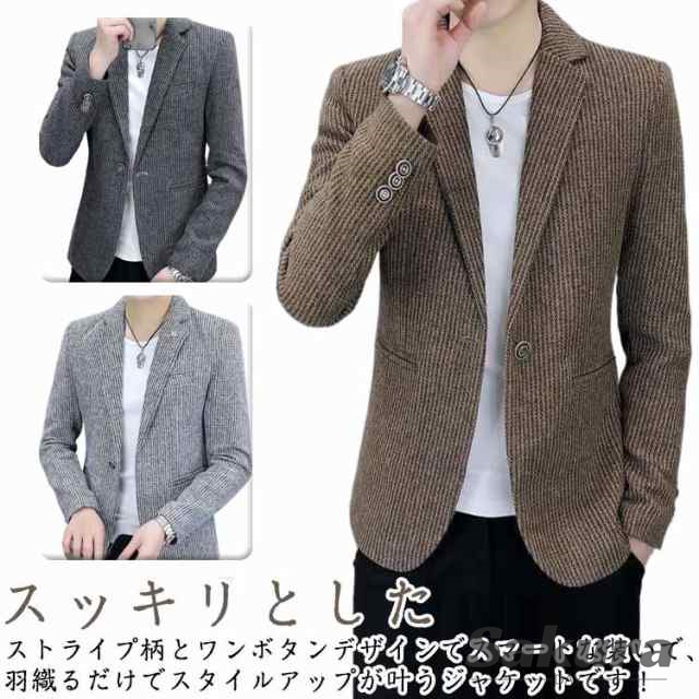 テーラードジャケット メンズ 春秋 カジュアル ブレザー チェック 韓国風チェック柄ジャケット 上着 コート ゴルフ 秋 スーツ 冬 スーツ ブルゾン 送料無料 紳士 オフィス 紳士服 仕事 テーラー