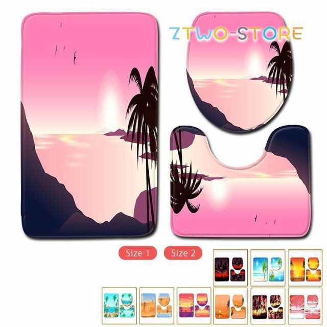 ■ 品名：トイレマット3点セット■ 素材：ポリエステル ■ タイプ：全10タイプ■ サイズ：SIZE1-SIZE2■ 産地：中国検索ワード：トイレマット 乾度良好 おしゃれ 北欧 洗える 滑り止め 選