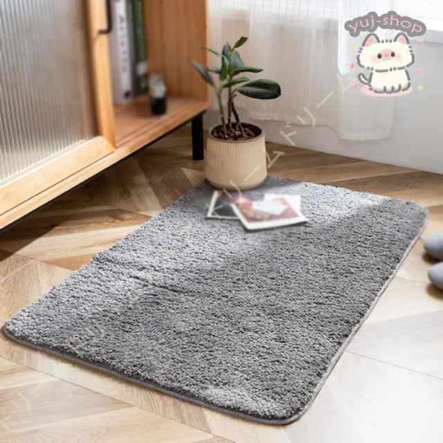 表面：ポリエステル 裏面：TPR滑り止めサイズ：45*70cm 50*80cm 60*90cm 120*170cm カラー：グレー?ブルー?ダークグレー?ダークブルー?ブラウン?レッド?パープル?グリ