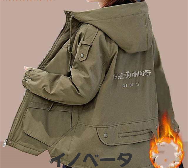 アウター ジャケット ショート コート ブルゾン 裏ボア フリース ふわふわ もこもこ 防寒 レディース フード付き ファー 大きいサイズ ミドル丈 温かい 暖かい 軽量 冬 M L 2L 3L 4L