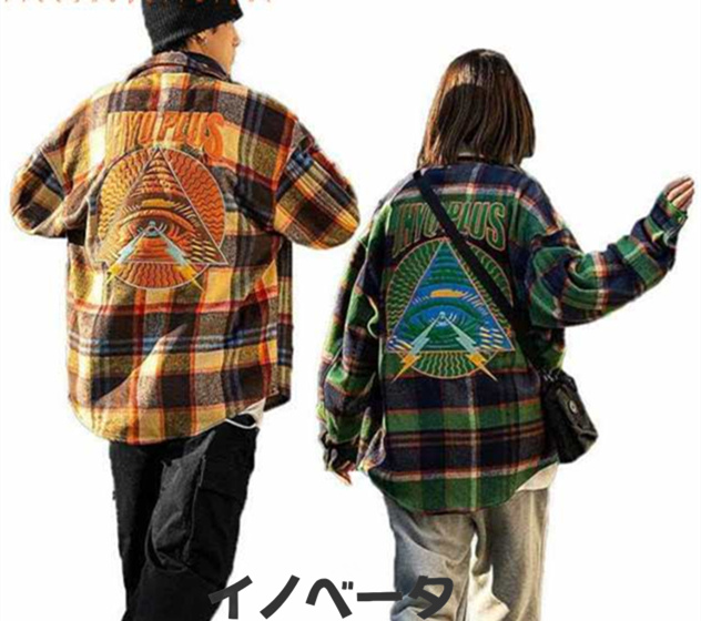 シャツ トップス 長袖 ゆったり お出かけ お揃い レディース メンズ 春 夏 秋 冬 お洒落 普段着 お洒落 お出かけ ストリート 体型カバー