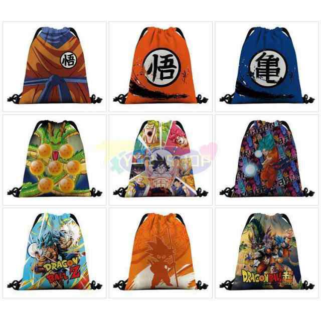 Dragon Ball ドラゴンボール 柄 巾着袋 おしゃれ 巾着袋 大 横32cm×縦39cm 体操服袋 大人用 子供用 上履き入れ コップ袋 給食袋 通園 通