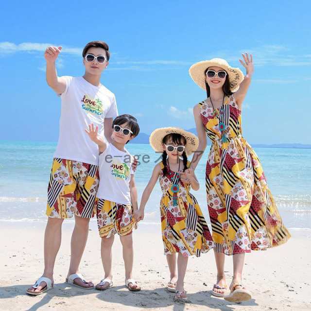 ※※定番なデザイン、素敵なカラー、季節に問わず、プレゼントに適！ご家族お揃いで幸せ感アップ♪吸汗性と速乾性に優れた素材を採用する！※※商品名：メンズ レディース 親子コーデ 親子 ペアルック ベビー 
