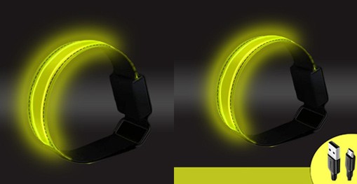 送料無料 ランニング ライト LED スラップバンド 光る アームバンド リストバンド ナイトラン 反射バンド 長時間 長持ち セーフティバンド マラソン ジョギング 登山 サイクリング 釣り