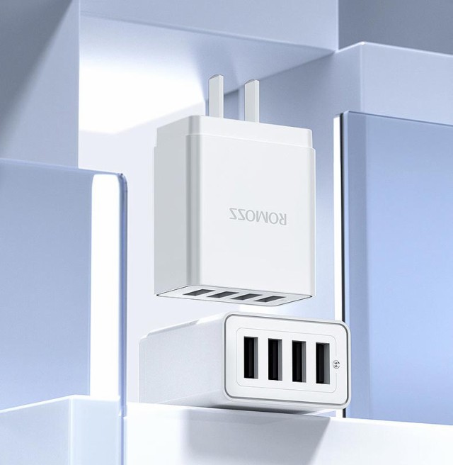 4ポート スマホ充電器 usb acアダプター USB充電器 タイプA コンセント 4口 アイホン 電源アダプター 送料無料 コンセントチャージャー qc3.0 i Phone Galaxy Xper