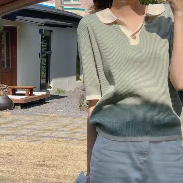 送料無料 Vネック ポロシャツ Tシャツ 無地 半袖 ボタン ストレッチ Tシャツカットソー サマー ニット ポロ シャツ 大きいサイズ 襟付き ゆったり 通気性 やわらか