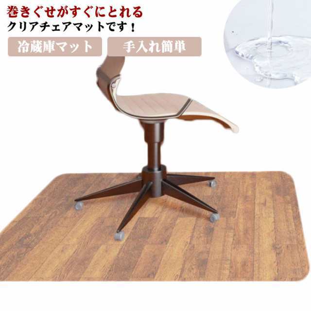 チェア用 床保護マット チェアマット キッチンマット 冷蔵庫マット クリア 床保護マット PVC 53×62cm 65×70cm 70×75cm チェア マット フロアマット デスク下 キズ防止 防水